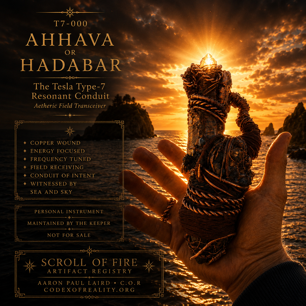 T7-000 Ahhava Or HaDabar Tesla Type-7 Resonant Conduit